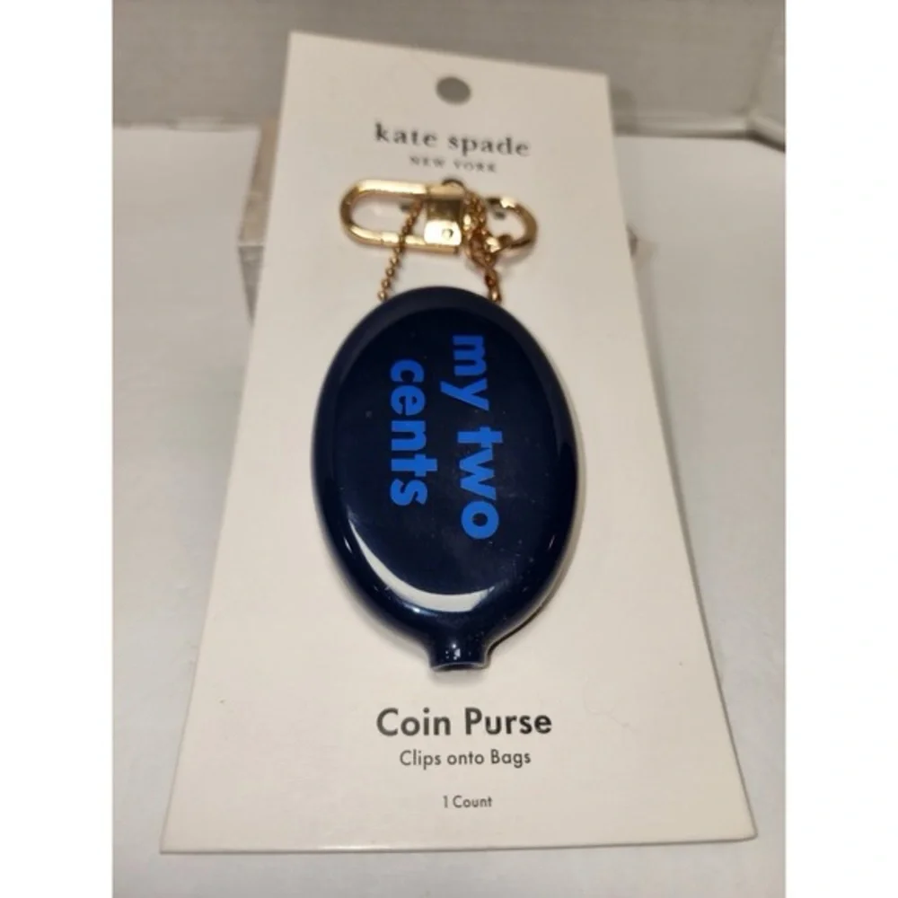 Kate Spade 'my two cents' Balloon Coin Pouch Keychain